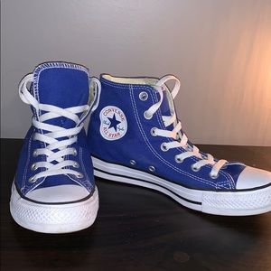 Blue High Top Converse